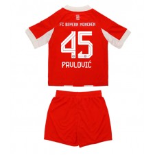 Bayern Munich Aleksandar Pavlovic #45 Hjemmedraktsett Barn 2025-26 Kortermet (+ korte bukser)